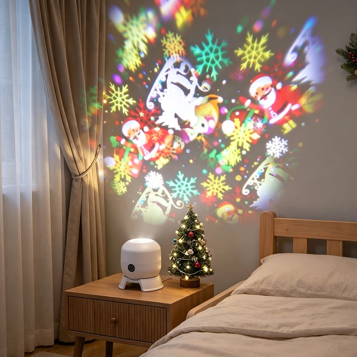 Christmas 22-Pattern Rotating LED Projector Light