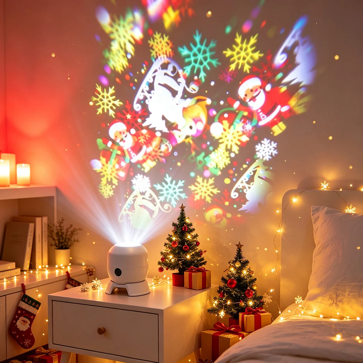 Christmas 22-Pattern Rotating LED Projector Light